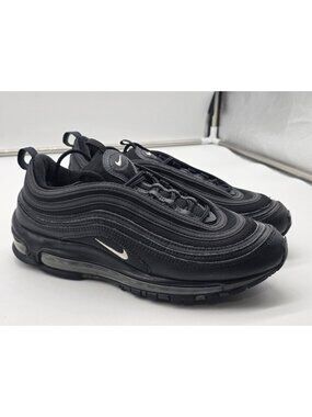 Nike Air Max 97 Shoes Men Size 8.5 Black Terry Cloth Leather Sneakers 921826-015